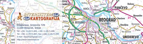 Karta Vojvodine Sa Selima Mapa Srbije Auto Karta Srbije Geografska