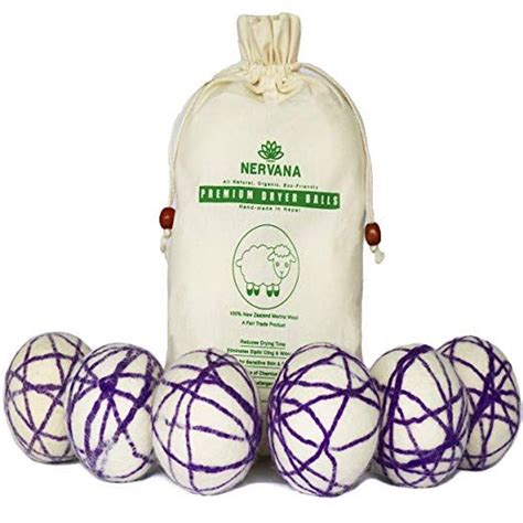 organic wool dryer balls 6 xl premium quality reusable natural fabric softener 100 hand made