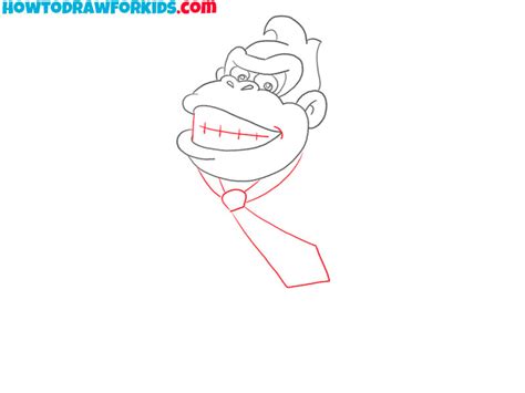 How To Draw Donkey Kong Easy Drawing Tutorial For Kids
