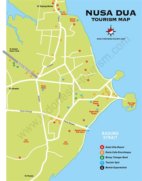 Tanjung Benoa Bali Map Bali Island Indonesia Tourism