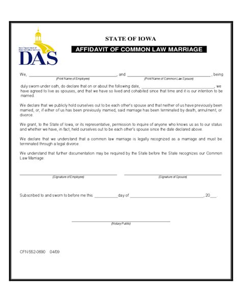 2022 affidavit of common law marriage fillable printable pdf forms porn sex picture