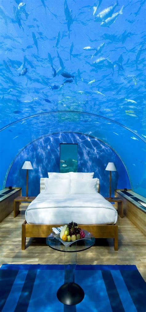 Underwater Hotel Room The Maldives Wish List Pinterest