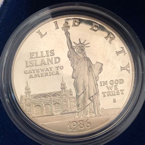 1986 Liberty 2 Coin Proof Commemorative Set Silver 1 And 50c Us Etsy