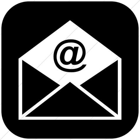 Email Icon Black And White Free Icons Library