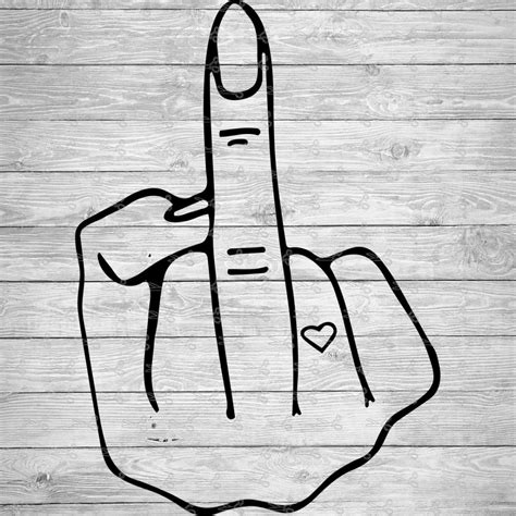 Lady Middle Finger Svg Eps And Png Files Digital Download Files For