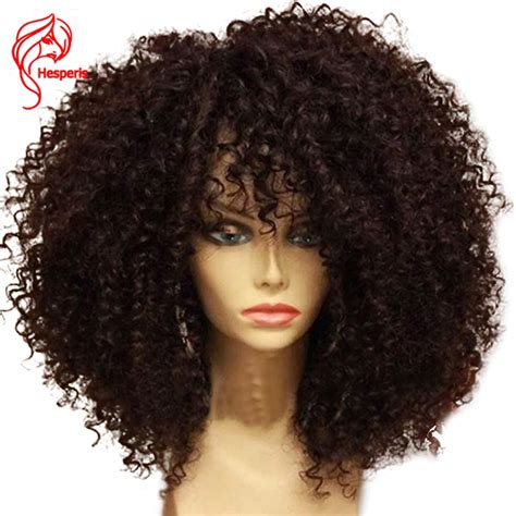 13x6 Lace Front Human Hair Wigs For Black Women 130 Denistity Brazilian Remy Afro Kinky Curly