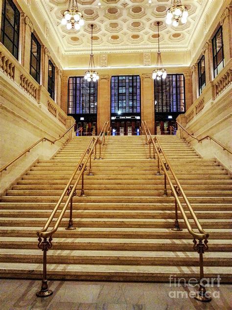 Chicagos Union Station Staircase Photograph By S Jamieson Fine Art