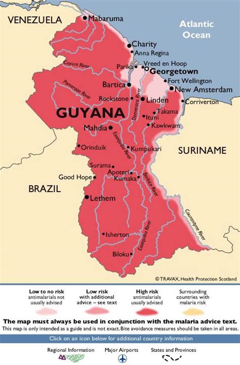 Map Of Guyana The Map Of Guyana South America Americas
