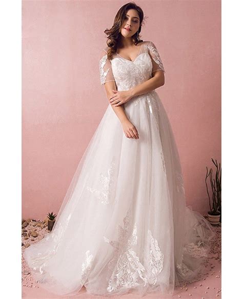 plus size boho beach wedding dress flowy lace with sleeves cheap online mn8022