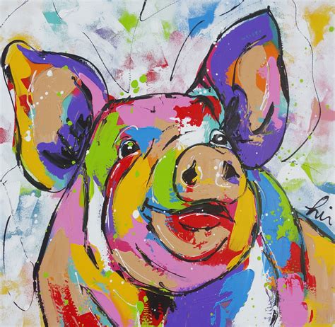 Knor Vrolijkschilderijnl Animal Paintings Pop Art Animals Pig