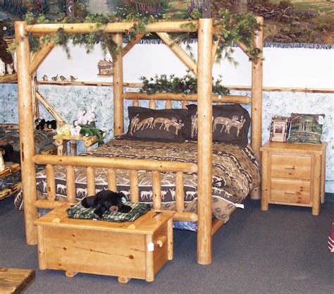I am writing to thank you for the great log beds. Amish Rustic Pine Log Canopy Bed