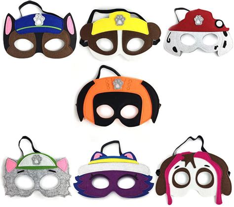 Buy Felt Masks For Paw Patrol Theme Party 14 Masks Comfortable One