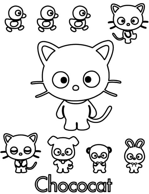 Chococat Coloring Pages Free Printable Coloring Pages For Kids