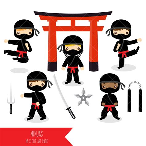Ninja Clipart Cute Ninjas Clip Art