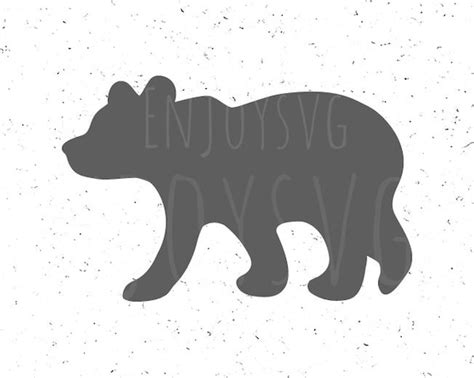 Silhouette Baby Bear Svg Free 166 File For Free