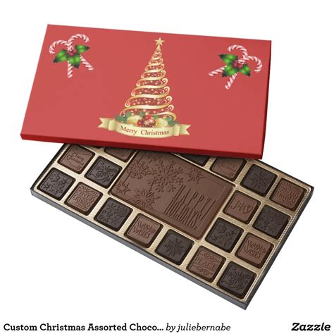 Custom Christmas Assorted Chocolate Box With Images