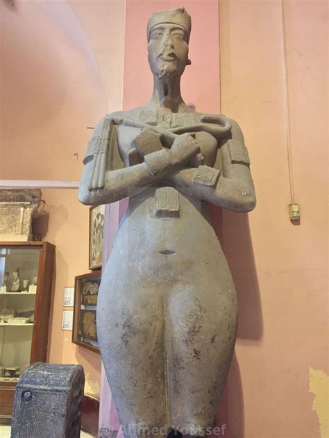 The Statue Of King Akhenaten By Ahmed Youssef Us 11 98 In 2020 Statue Egypt Museum