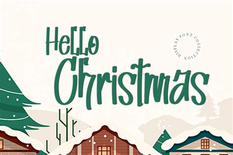 Hello Christmas Font By Plafont Store · Creative Fabrica