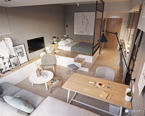 One Room Apartment Design Interior Design Ideas