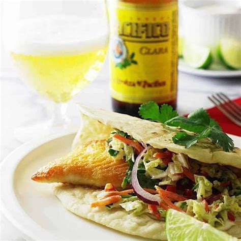Tex Mex Fish Tacos With Chipotle Slaw Savor The Best
