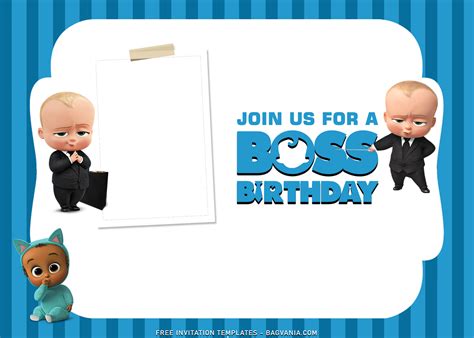 7 Adorable Boss Baby Birthday Invitation Templates Free Printable