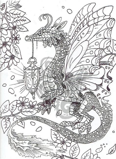 Free Printable Coloring Pages For Adults Advanced Dragons