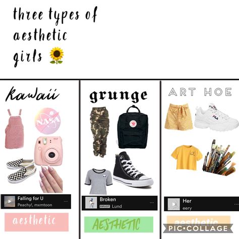 3 Types Of Aesthetic Girls Which R U Aesthetic Girl Types Of
