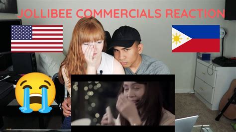 reacting to jollibee commercials naiyak filipino x american couple 🇵🇭🇺🇸 youtube