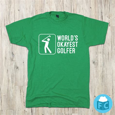 Worlds Okayest Golfer Funny Golf Apparel Fluffy Crate Fluffycrate