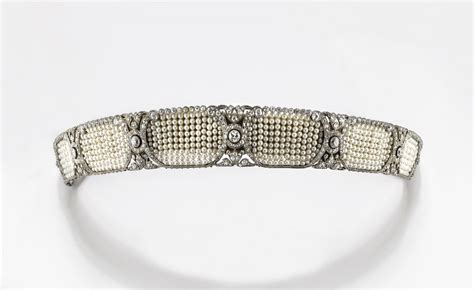 Tiara Art Nouveau In Perle E Diamanti Christies