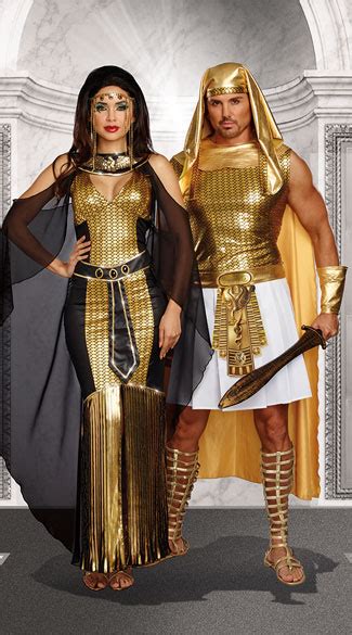 Egyptian Fantasies Couples Costume Egyptian Queen Costume Sexy Pharaoh Costume