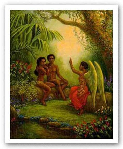 Black Adam And Eve Painting Abstractbodyarteasy