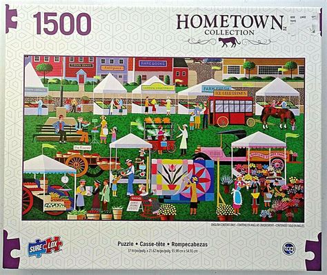 Why do you like puzzles at hometown puzzles? jigsaw puzzle 1500 pc Heronim Farmer's Market HomeTown ...