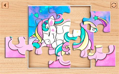 Pegasus con un cuerno rodeado de pompas de jabón. Unicornio rompecabezas para niños GRATIS Unicorn for Android - APK Download