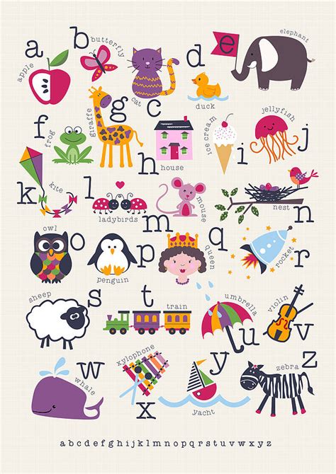 23 Alphabet Letters With Pictures To Print Homecolor Homecolor