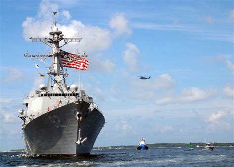 The Us Navys Usn Newest Arleigh Burke Class Guided Missile Destroyer