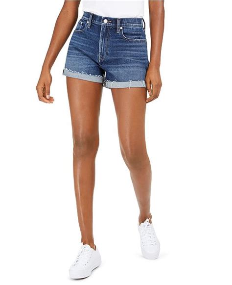 Lucky Brand Relaxed Cuffed Denim Shorts And Reviews Shorts Women Macys