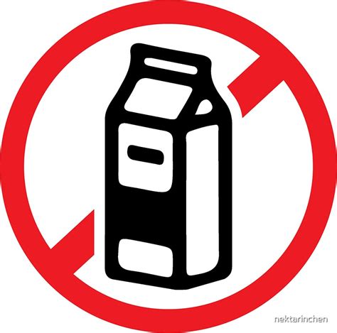 No Milk No Dairy Stickers By Nektarinchen Redbubble