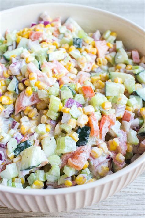 Fresh Vegetable Salad With Video Bread Booze Bacon