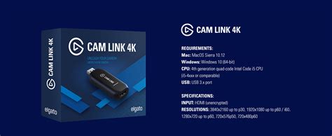 A variety of models are available for use in cctv systems. Amazon.com: Elgato Cam Link 4K — Broadcast Live, Record via DSLR, Camcorder, or Action Cam ...