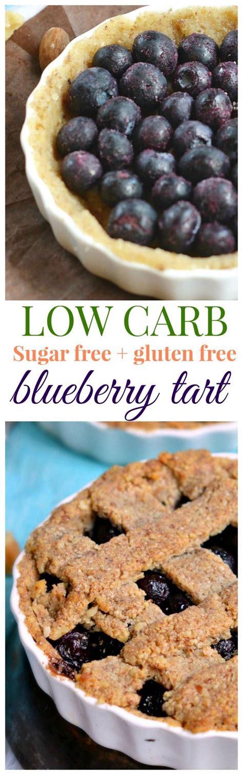 Pour the dry gelatin into a medium size bowl. Blueberry Tart |Low Carb Dessert, Sugar free ...