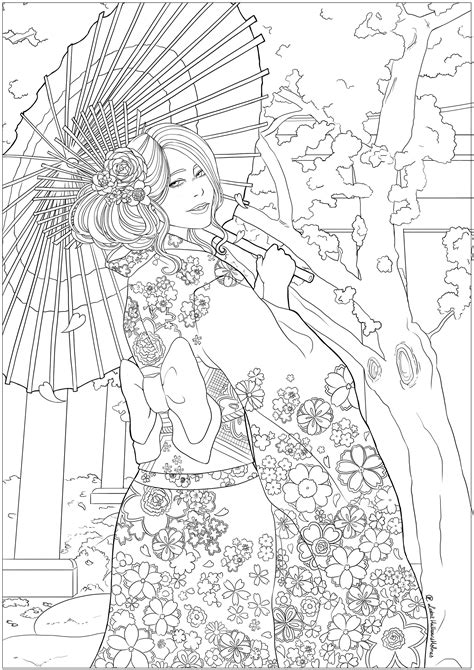 42 best ideas for coloring asian coloring pages for adults