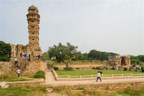 Torre Del Fuerte Chittorgarh De Victoria Vijay Stambha Es Una Torre
