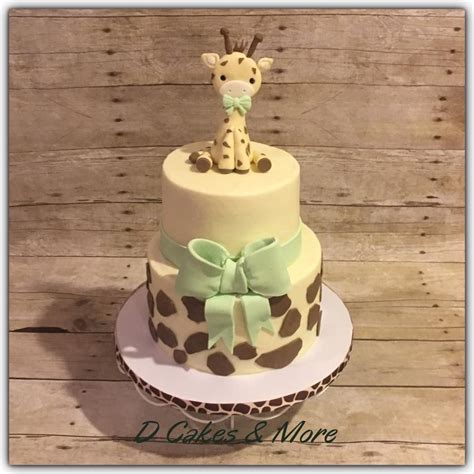 Giraffe Theme Baby Shower Cake Charita Sterling