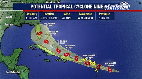 Nhc Potential Tropical Cyclone 9 Expected To Strengthen Into Tropical