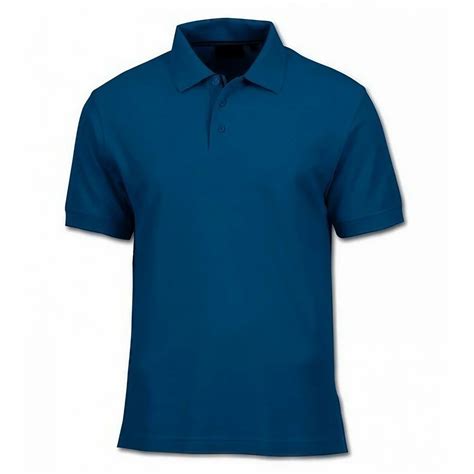 Plain Mens Cotton Royal Blue Collar T Shirt Polo Neck At Rs 155piece
