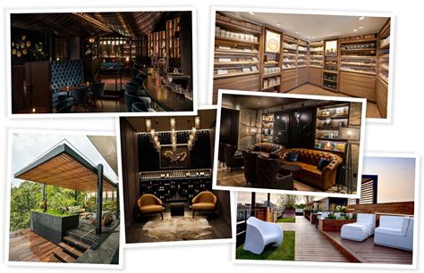 Before And After Moody Cigar Lounge Design With Outdoor Patio