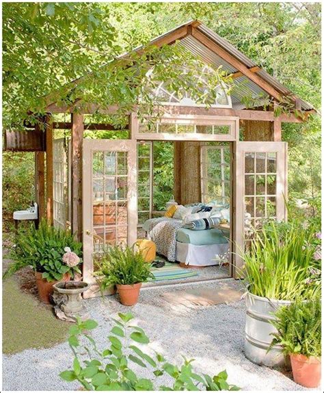 Transform Your Garden Shed Or Greenhouse Into A Relaxing Retreat