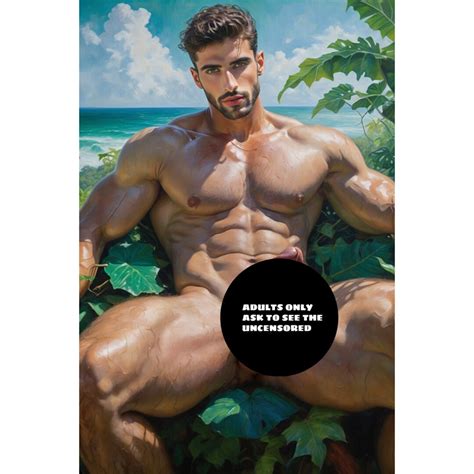 Gay Artnsfw Male Nudes Gay Interest Male Figure A5 Size Etsy