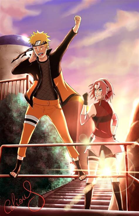 Narusaku Toward The Future By Celious On Deviantart Anime Naruto